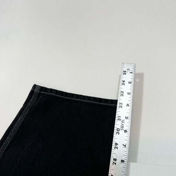 BOYISH Ziggy Jeans Women 27 Relaxed Straight Leg High Waist Black Carpenter - Picture 8 of 14